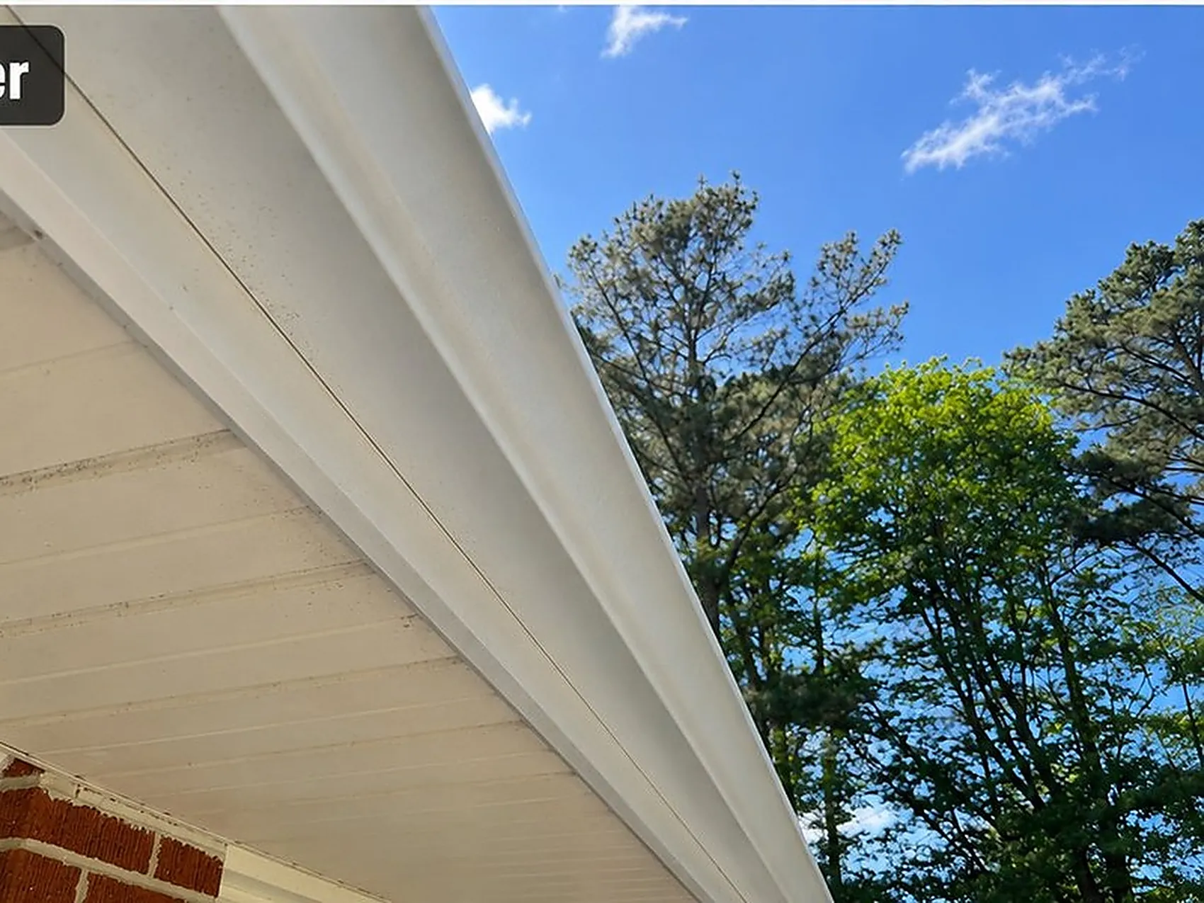 Gutter Brightening — Soffit & Eavestrough — after